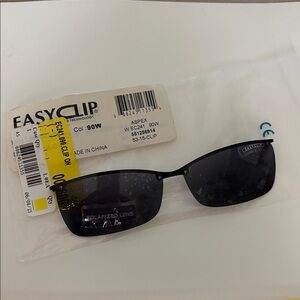 Easyclip Black Polarized Sunglasses clip on EC241 241-90 new for eyeglasses